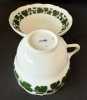 Antíka Orjinal Alman Meissen Porselen Çay Fincanı Yeşil Asma Yapraklı - Thumbnail (4)