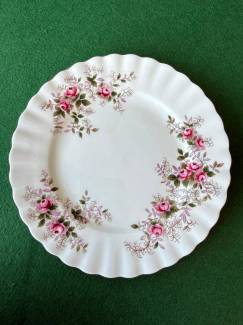 Antika İngiliz Porselen Royal Albert Lavander Rose Tabak 16cm