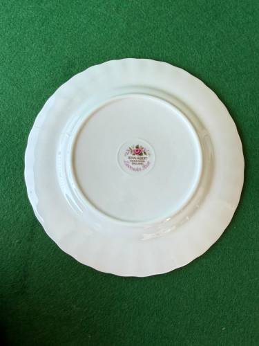 Antika İngiliz Porselen Royal Albert Lavander Rose Tabak 16cm - 1