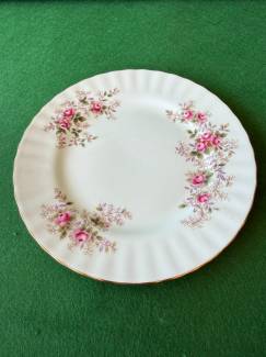 Antika İngiliz Porselen Royal Albert Lavander Rose Tabak 18cm