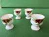 Antika İngiliz Porselen Royal Albert Old Country Roses Bone China Yumurtalık 5cm 4 Adet - Thumbnail (3)