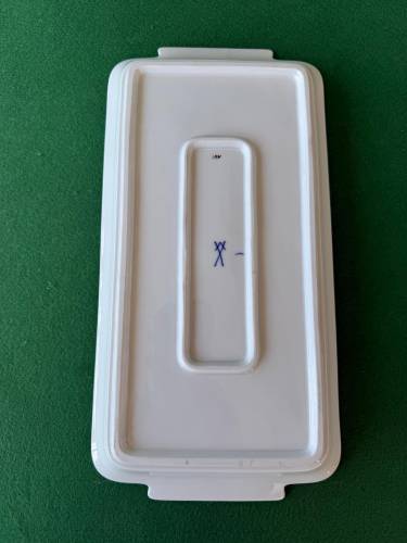 Antika Meissen Alman Porselen Servis Tabak 30cm - 1