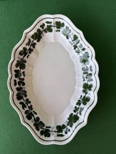 Antika Meissen Alman Porselen Tabak Salata Servis 28cm - 0