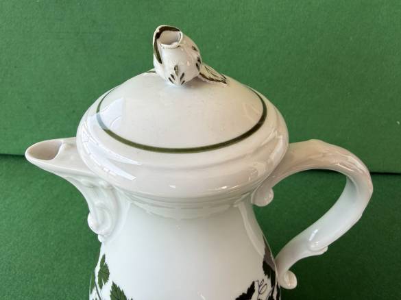 Antika Meissen Sütlük Sosluk Yaprak Desenli 24cm - 1