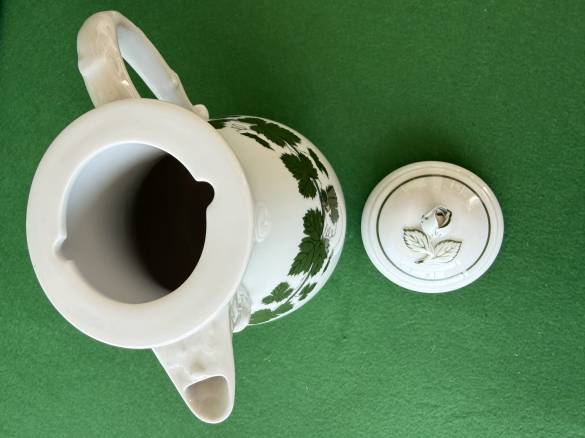 Antika Meissen Sütlük Sosluk Yaprak Desenli 24cm - 2