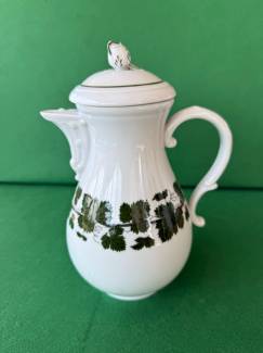 Antika Meissen Sütlük Sosluk Yaprak Desenli 24cm