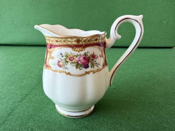 Antika Royal Albert Lady Hamilton Bone China Sütlük Sosluk 8cm - 0