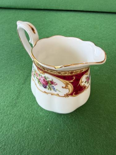 Antika Royal Albert Lady Hamilton Bone China Sütlük Sosluk 8cm - 1