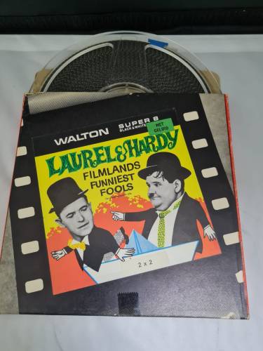 Laurel & Hardy 8mm Film 120 Metre 1933 Twice Two Sesli - 0