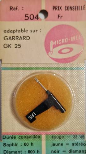 MICRO MEL 504 Garrard GK 25 Pikap İğnes - 0