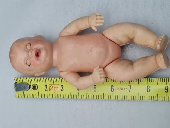 Oyuncak Bebek OSKAR 8cm Vintage Made In Italy Doll Baby - 3