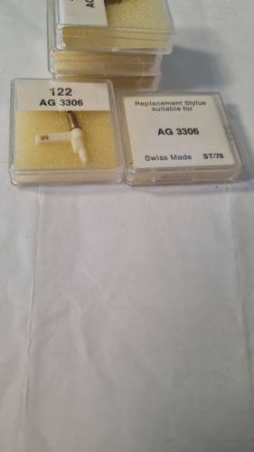 Philips AG 3306 LPSReplacement DIAMOND Stylus Needle GP200 GP306 Pikap İğnesi - 0