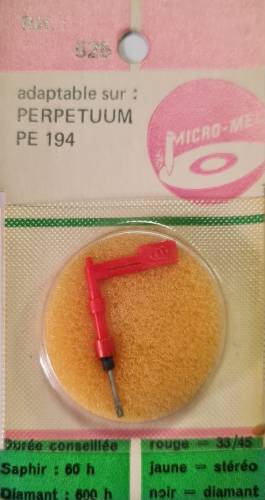 Pikap İgnesi Micromel 525 Perpetuum PE-194 Needle - 0